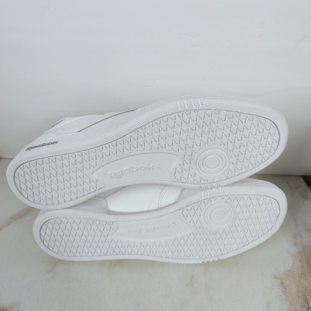 NIB Reebok Men's Club C 85 White Sheer Grey Leather Tennis Shoes Sneakers, 14 - Picture 10 of 11